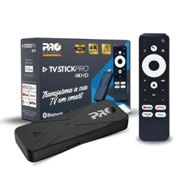 Imagem de Tv Stickpro 4k Proeletronic Controle Por Voz Android Tv