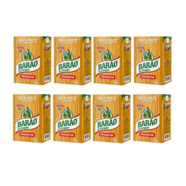 Imagem de 8 Erva Mate Chimarrão BARÃO PREMIUM VÁCUO Sem Açúcar 1Kg - Barão de Co