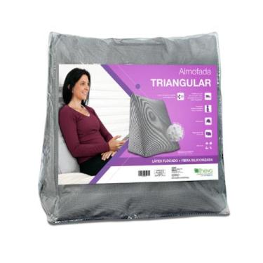 Imagem de Almofada e Encosto Triangular Plushpillo  26 X 52 X 52 cm - Theva Cope