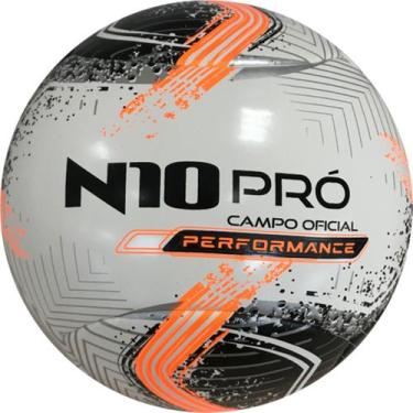 Imagem de Bola Futebol de Campo N10 PRO-X Perfomance - N10 PRÓ, Branco, Preto