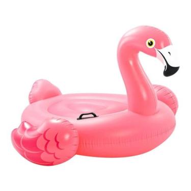 Imagem de Boia Inflável Flamingo Rosa 94x147x140cm Ref 54558 - Intex
