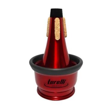 Imagem de Surdina Para Trompete Cup Mute Torelli Ta124 F Vermelho