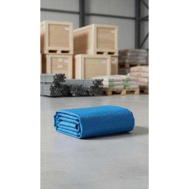 Imagem de Lona Multiuso Impermeável 4m x 4m Reforçada Azul - Congratulations Sto