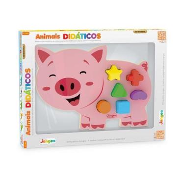 Imagem de Brinquedo Infantil Educativo, Animais Didáticos - Porquinho, Junges