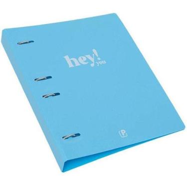 Imagem de Fichário de PVC Colegial CD 10 DIV. Azul Paste - Polibras