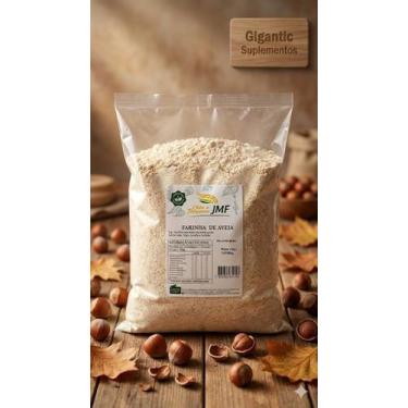 Imagem de Chás e Temperos JMF Farinha de Aveia 1,01kg Natural para Receitas Saud