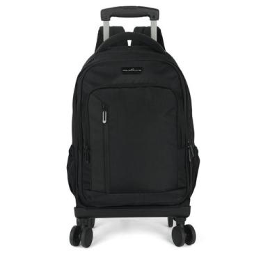 Imagem de Mochila Rodinhas 360º Notebook 18" Executiva Viagem Zíper Impermeável 