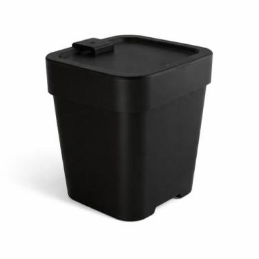 Imagem de Lixeira Slim 2,5l c/ tampa Cozinha Bancada Compacta Moderna - UZ.