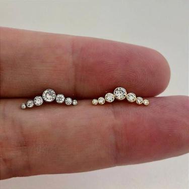 Imagem de Labret em aço cirúrgico seventhy com zircônias cristal - Seventy, 8mm