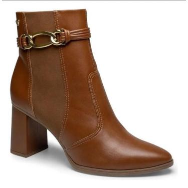 Imagem de Bota Mississipi Cano Baixo Salto Bloco J0351 -, Marrom caramelo, 37