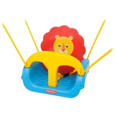 Imagem de Balanço Infantil Fisher-Price Leãozinho  - Xalingo, Azul, Amarelo e Ve