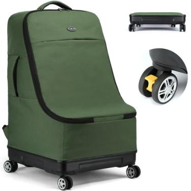 Imagem de Bolsa de viagem para assento de carro TUGUAN com rodas giratórias verd