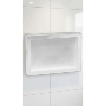 Imagem de Nicho Organizador de Parede 28x40cm Branco Moderno - Congratulations S