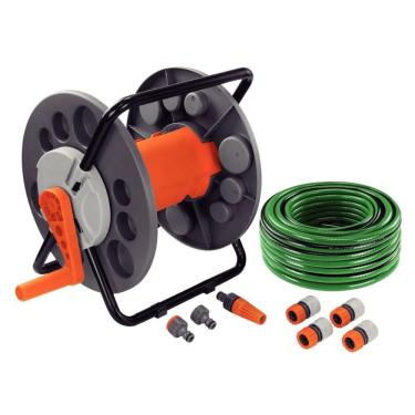 Imagem de Conjunto para Irrigação com Sistema Completo de Mangueira 20 Metros Verde Tramontina 9 Peças