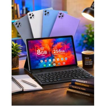 Imagem de Tablet Profissional Estudo Trabalho 8 e 12Gb Ram 256Gb com Teclado - T