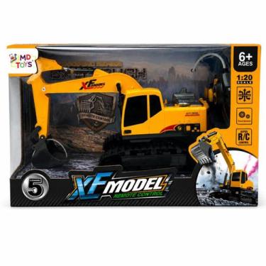 Imagem de Escavadeira Controle Remoto Sem Fio City Truck - JMD Toys