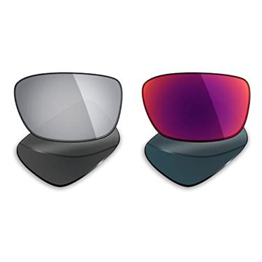 Imagem de 2 pares de lentes polarizadas de substituição da Mryok para óculos de sol Oakley Drop Point – Opções