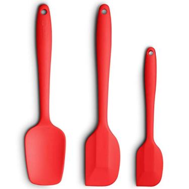 Imagem de Conjunto de espátulas de silicone de 3 peças Best Choice, Vermelho, 1