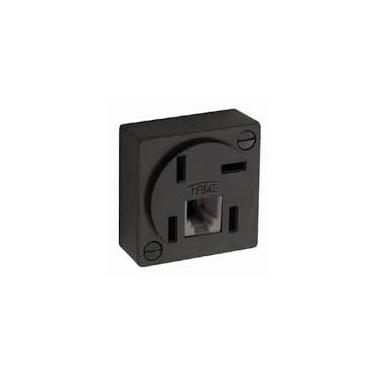 Imagem de Tomada Telebras Preta RJ11 Fame