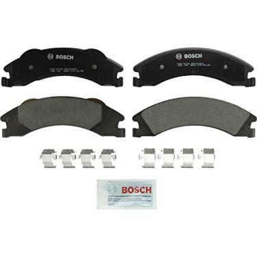 Imagem de Bosch BP1329 QuietCast Premium Conjunto de pastilhas de freio a disco semi-metálicas para Ford: 2008-2014 E-150, 2008-2014 E-250, 2008-2017 E-350 Super Duty; Traseira