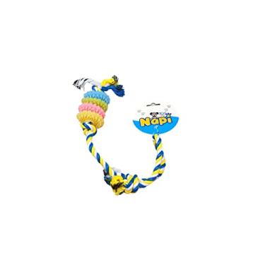 Imagem de Brinquedo Napi Mordedor Corda com Argolas para Cães - Cores Sortidas