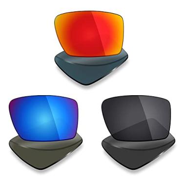 Imagem de 3 pares de lentes polarizadas de substituição da Mryok para óculos de sol Oakley Eyepatch 2 – Opções