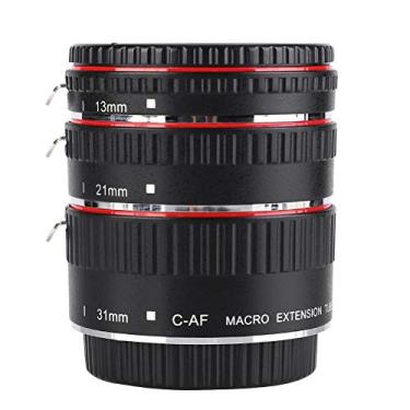 Imagem de Mugast Adaptador de lente de extensão macro foco automático, conjunto de anéis adaptadores de lente 13 mm, 21 mm, 31 mm para lentes EF/EF-S