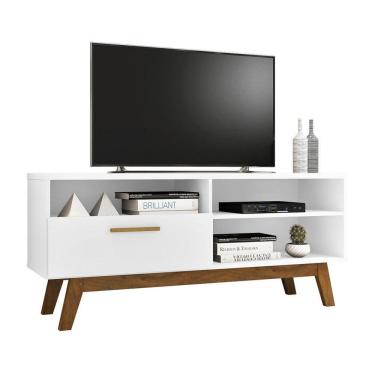 Imagem de Rack para TV até 55" Paládio 1.4 Branco Móveis Bechara