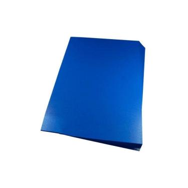 Imagem de Capa Para Encadernação A4 Azul Pp Couro 0,30Mm 100Un