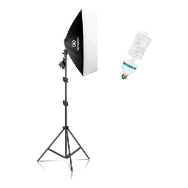 Imagem de Kit Estudio Softbox 50X70 + Tripe 2M + Lampada 110V
