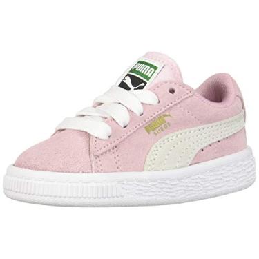 Imagem de PUMA Camurça unissex infantil Inf-K, Preto/vermelho/branco., 4
