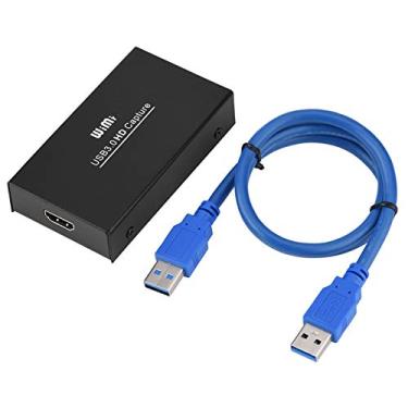 Imagem de Placa de captura de áudio e vídeo, dispositivo de cartão de captura USB 3.0 HD HDMI 1080P Adaptador de áudio de vídeo de alta definição Unidade grátis para Windows/Linux/OS X