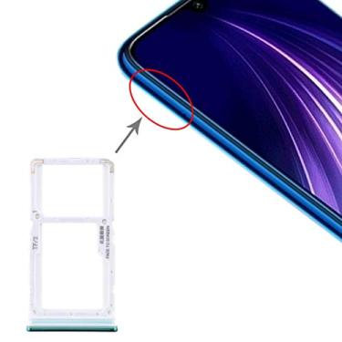 Imagem de HONGYAN Peças de substituição de telefone celular Bandeja de cartão SIM + bandeja de cartão SIM/bandeja de cartão Micro SD para Xiaomi Redmi Note 8 Pro Acessórios telefônicos