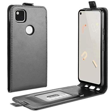 Imagem de For Google Pixel 4a R64 Texture Single Vertical Flip Leather Protective Case with Card Slots & Photo Frame(Black)