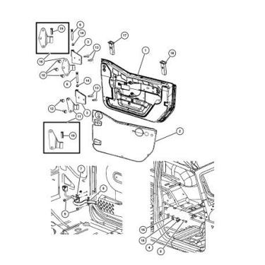 Imagem de Mopar 55397400AD CORREIA DE PORTA DE ALÇA MEIA DO CORPO