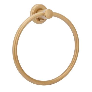 Imagem de Porta Toalha Argola Mãos Rosto Metal Gold/Dourado Banheiro