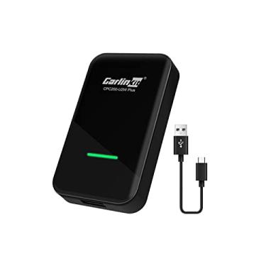 Imagem de CarlinKit 3.0 adaptador sem fio CarPlay 2023 para carros CarPlay com fio de fábrica Ano do modelo: 2016 a 2018, para VW Audi Ford Sync 3 Mazda Mercedes Honda Chevy Subaru Porsche Hyundai Kia Lexus Gmc Acura
