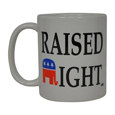 Imagem de Caneca de café conservadora engraçada elevada direita republicana política novidade copo ótima ideia de presente para republicanos ou conservadores