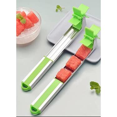 Imagem de Cortador de Melancia em Cubos Aço Inox - Modelo Hélice