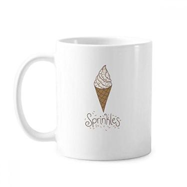 Imagem de Caneca de cerâmica com agulha colorida de chocolate, sorvete, caneca de cerâmica para café, xícara de porcelana