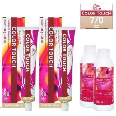 Kit Tonalizante Loreal Richesse 7.0 Louro Profundo + Emulsão