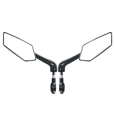 Imagem de Espelho retrovisor de bicicleta Guiador de bicicleta Espelho retrovisor 360° Rotativo espelho de segurança grande angular para mountain bike e-bike motocicleta