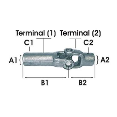 Imagem de JUNTA BASCULANTE LUVA LONGA/CURTA (APLICACAO CZ-101) AÇO