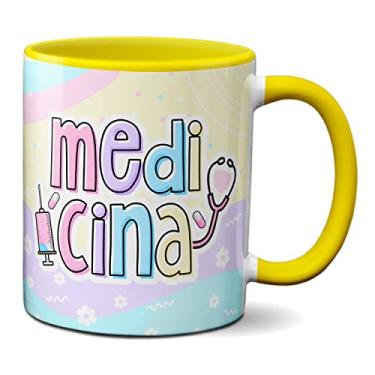 Imagem de Caneca Medicina Profissão Médica Profissional Presente (Amarela)