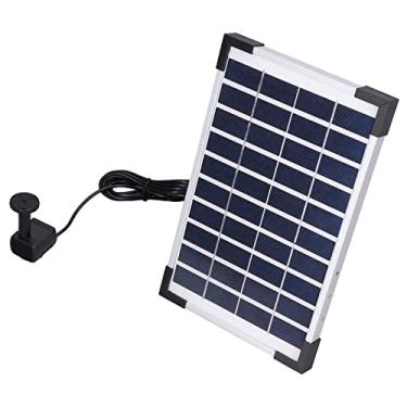 Imagem de Kit de fonte solar de água 10V 5W, longa vida útil fácil de usar Conjunto de fonte solar flutuante portátil 190L/H Bicos diferentes miniatura para piscinas para tanques de peixes