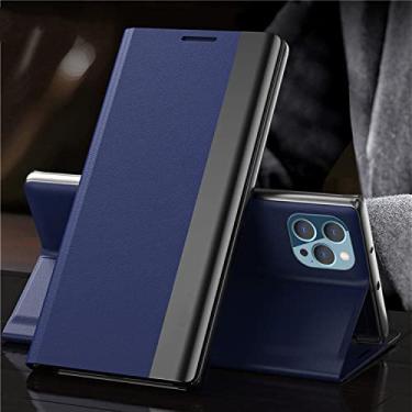 Imagem de Capa flip para samsung galaxy a51 a71 a52 a72 a42 a32 a22 a11 a50 a10 a21 carteira de luxo suporte para livro capa de livro bolsa magnética, azul, para a91 m80s