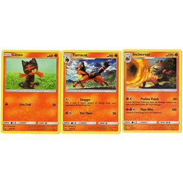 Imagem de Incineroar 17/73 Shining Legends - Evolution Pokemon Card Lot - Torracat Litten