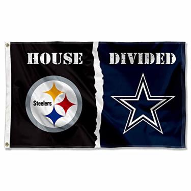 Imagem de WinCraft Bandeira dividida Pittsburgh Steelers and Dallas Cowboys House