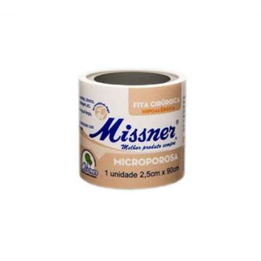 Imagem de Fita Cirúrgica Microporosa Missner 2,5cmx90cm Bege Missner