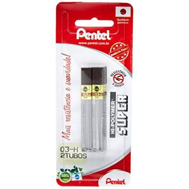 Imagem de Grafites Pentel 0.3Mm - H Com 02 Tubos, Pentel, Sm/300-H, Grafite, 2 x 0.3mm